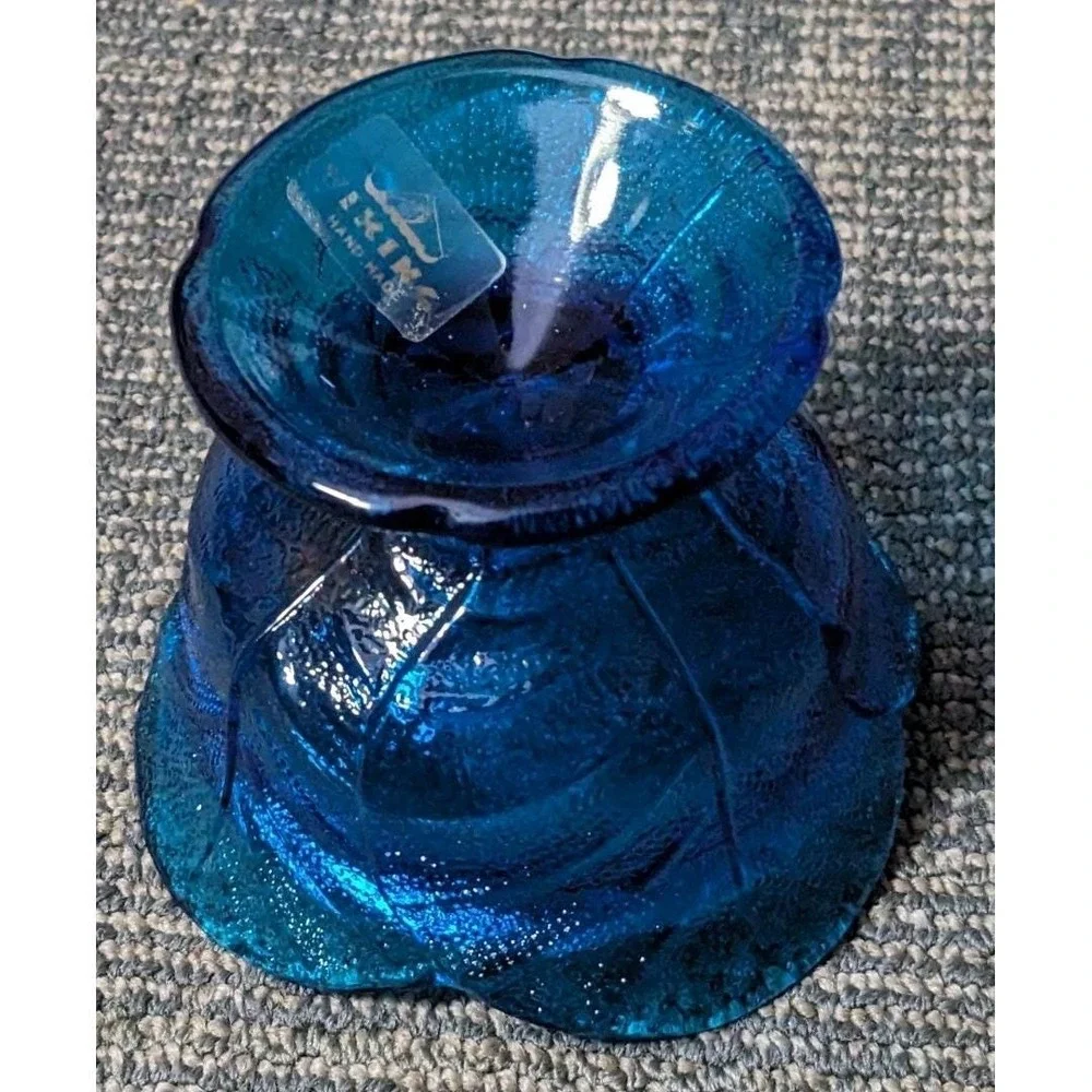 Vintage Viking Glass Epic Glimmer Leaf Fairy Lamp Base ONLY Bluenique Sticker